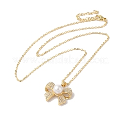 Colliers avec pendentif en laiton&nbsp;NJEW-C054-04G