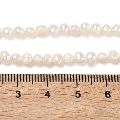 Fili di perle di perle d'acqua dolce coltivate naturali&nbsp;PEAR-L034-06A