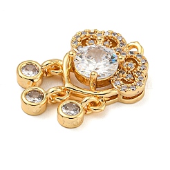Messing micro pave klare zirkonia anhänger&nbsp;ZIRC-U003-01G-08