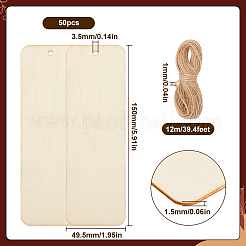 DIY-Sets zum Basteln von Lesezeichen aus Holz&nbsp;WOOD-SP0001-21D