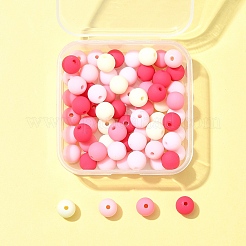 70 Stück gummierte Acrylperlen&nbsp;MACR-FS0001-71B