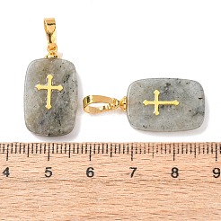 Natur Labradorit Anhänger&nbsp;G-G461-06G-06