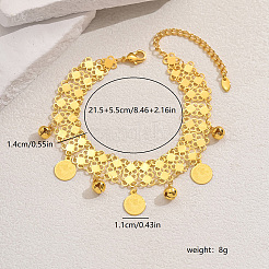 Exquis pendentif de cheville en laiton de style moyen-oriental pour femmes&nbsp;YP3900-2