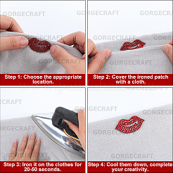 Valentinstag-Thema Hotfix-Strass&nbsp;DIY-WH20007-284B