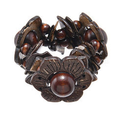 Boho-Armbänder aus Kokosnuss- und Holzperlen für Damen&nbsp;WG6B5F6-01