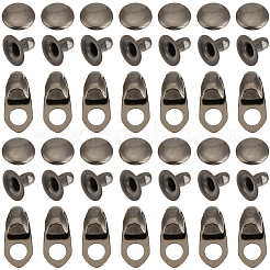 20 Beutel Schnürsenkelhaken aus Aluminium&nbsp;FIND-CL0002-49B