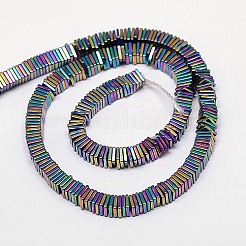 Electroplate non magnetici ematite Perle sintetiche heishi fili&nbsp;G-J171A-2x2mm-01