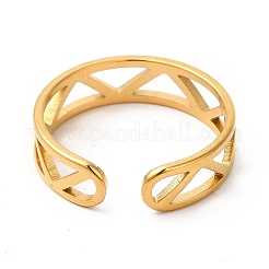 Placcatura ionica (ip) anello in acciaio inossidabile 201&nbsp;RJEW-E063-02G