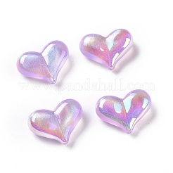 Placcatura uv perline acriliche iridescenti arcobaleno&nbsp;X1-OACR-C010-01