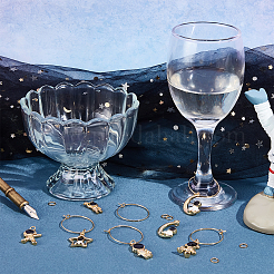 Kit fai da te per realizzare ciondoli per calici da vino a forma di astronauta&nbsp;DIY-BBC0001-19