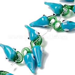 Hecho a mano abalorios del lampwork capítulo&nbsp;LAMP-C008-01