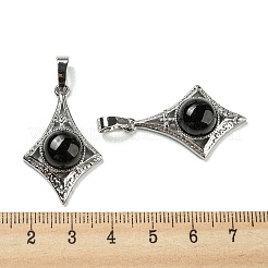Pendentifs en obsidienne naturelle&nbsp;X-G-P517-03P-04