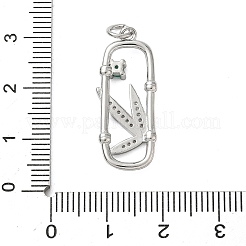Pendentifs avec zircon cubiques à micro-pavés en laiton&nbsp;KK-A273-28P