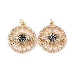 Pendentifs avec zircon cubiques à micro-pavés en laiton&nbsp;ZIRC-P092-039G-RS