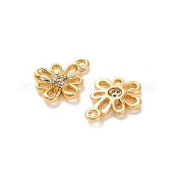 Ottone micro spianare fascino zirconi&nbsp;KK-D300-09G
