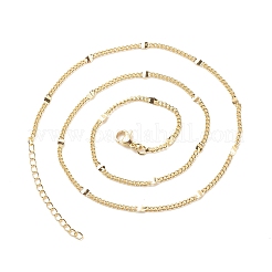 Collana da donna con catene a maglie ovali in ottone&nbsp;LS-NJEW-P265-03G