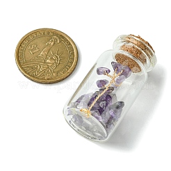 Transparente Glas-Wunschflaschendekoration&nbsp;AJEW-JD00011
