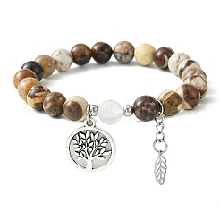 Natürliche und synthetische Armbänder Edelstein Stretch&nbsp;BJEW-JB09885