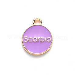 Pendentifs d'émail en alliage&nbsp;X-ENAM-S124-01B-01L