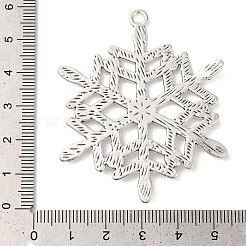 Lega stile tibetano fiocco di neve grandi ciondoli&nbsp;TIBEP-5252-AS-LF