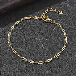 Bracelets à maillons en acier inoxydable 304 pour femmes&nbsp;BJEW-D466-08A-G