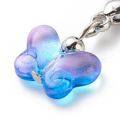 Decoraciones colgantes de mariposa de vidrio pintado con spray transparente&nbsp;GL-CJ311E-P