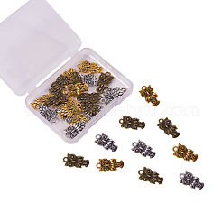 Tibetischer stil Aluminium Anhänger & Charms&nbsp;TIBEP-CJ0001-16