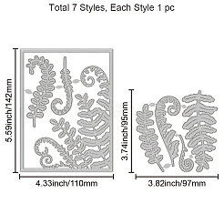 2pcs 2 Arten Kohlenstoffstahl Stanzschablonen&nbsp;DIY-WH0309-1894