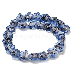 Perles vernissées de sable d'or manuelles &nbsp;LA-T032-02G