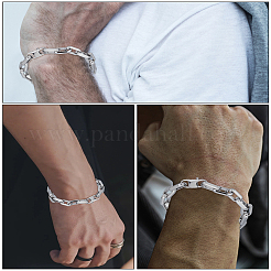 1 Stück Edelstahl-Kettenarmbänder für Männer&nbsp;BJEW-LP0001-02