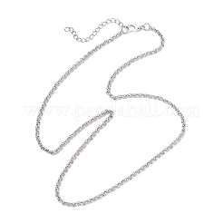 Colliers à chaîne rolo en acier inoxydable 304&nbsp;NJEW-JN05772
