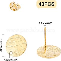 40 Stück Ohrstecker-BeZubehör aus 304 Edelstahl&nbsp;STAS-UN0025-27