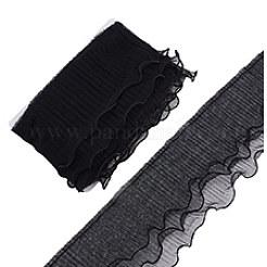 Ruban de dentelle plissée en polyester à trois couches de 5 m&nbsp;OCOR-PH0004-06B