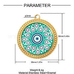 Pendentifs imprimés en acier inoxydable 304&nbsp;SA-OY003-05G