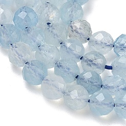 Natürliche Aquamarin Perlen Stränge&nbsp;G-B168-A02-4mm