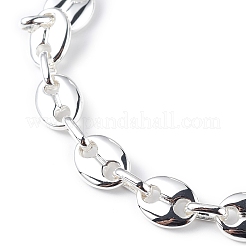 Pulsera de cadena de granos de café de acero inoxidable 304 para hombres y mujeres&nbsp;BJEW-G669-10S