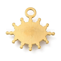 Colgantes de acero inoxidable 304 chapados en oro real de 18k&nbsp;STAS-A084-19G-03