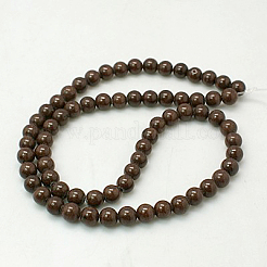 Natur Mashan Jade runde Perlen Stränge&nbsp;X-G-D263-4mm-XS14