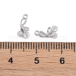 Pendenti in zirconi cubici trasparenti in micro pavè di ottone&nbsp;KK-K351-46E-P