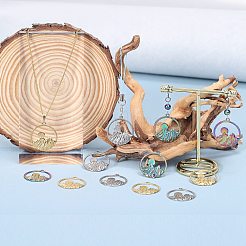 12 Stück 3 Farben Ionenbeschichtung (IP) 304 Edelstahl Anhänger&nbsp;STAS-SZ0002-94