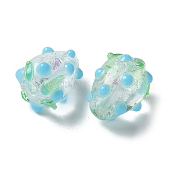 Fili di perline irregolari in laminato lampwork fatti a mano&nbsp;FOIL-Z001-05A