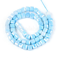 Anlaufschutz-Glasperlenstränge mit galvanischer Beschichtung&nbsp;GLAA-T025-6mm-10B