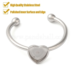 Composants de bague de manchette ouverte en acier inoxydable 304 anti-ternissement&nbsp;STAS-I306-01P