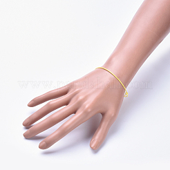 Fabrication de bracelet en corde de polyester ciré coréen écologiques&nbsp;BJEW-JB04256-07