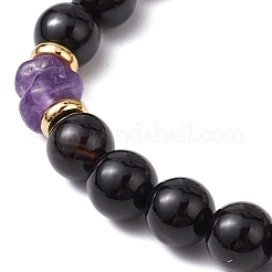 6 Stück Stretch-Armband-Set mit natürlichen Edelsteinen&nbsp;BJEW-JB101000