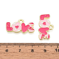 Pendentifs en émail d'alliage de la saint-valentin&nbsp;ENAM-T023-19B