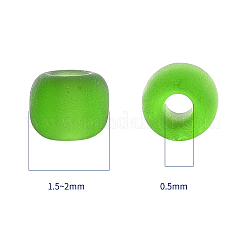 6000pcs 5 Farben mattiertes opakes Glas Saatperlen&nbsp;SEED-YW0001-17