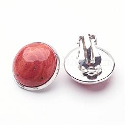 Orecchini in ottone rosso brasiliano in ottone rosso&nbsp;EJEW-A051-A011