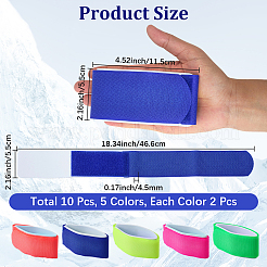10 pz. 5 colori EVA con cinghie da snowboard in nylon&nbsp;FIND-CN0002-29