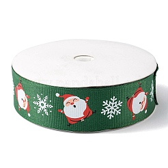1 Rolle weihnachtlich bedrucktes Ripsband aus Polyester&nbsp;OCOR-YW0001-05B
